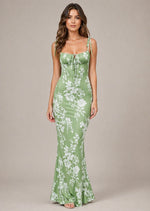 Women’s Tie Strap Bodycon Maxi Dress