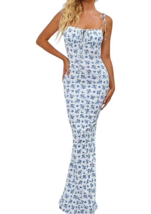 Women's Tie Strap Maxi Dress