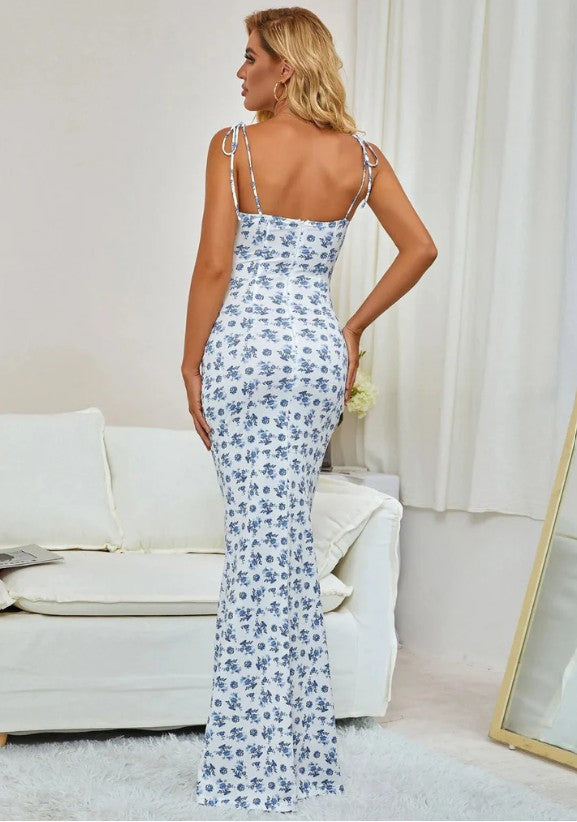 Women's Tie Strap Maxi Dress
