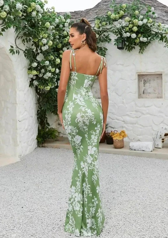 Women's Tie Strap Maxi Dress