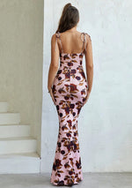 Women's Tie Strap Maxi Dress