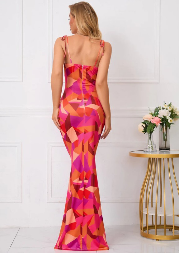 Women's Tie Strap Maxi Dress