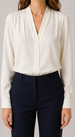 Women’s V-Neck Long Sleeve Blouse