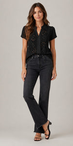 Women’s V-Neck Short Sleeve Blouse