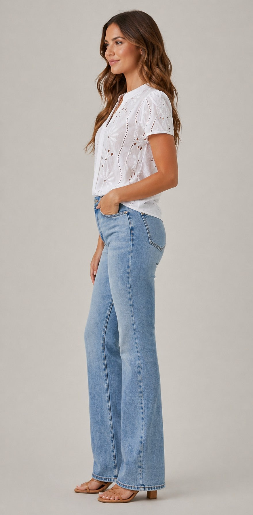 Women’s V-Neck Short Sleeve Blouse
