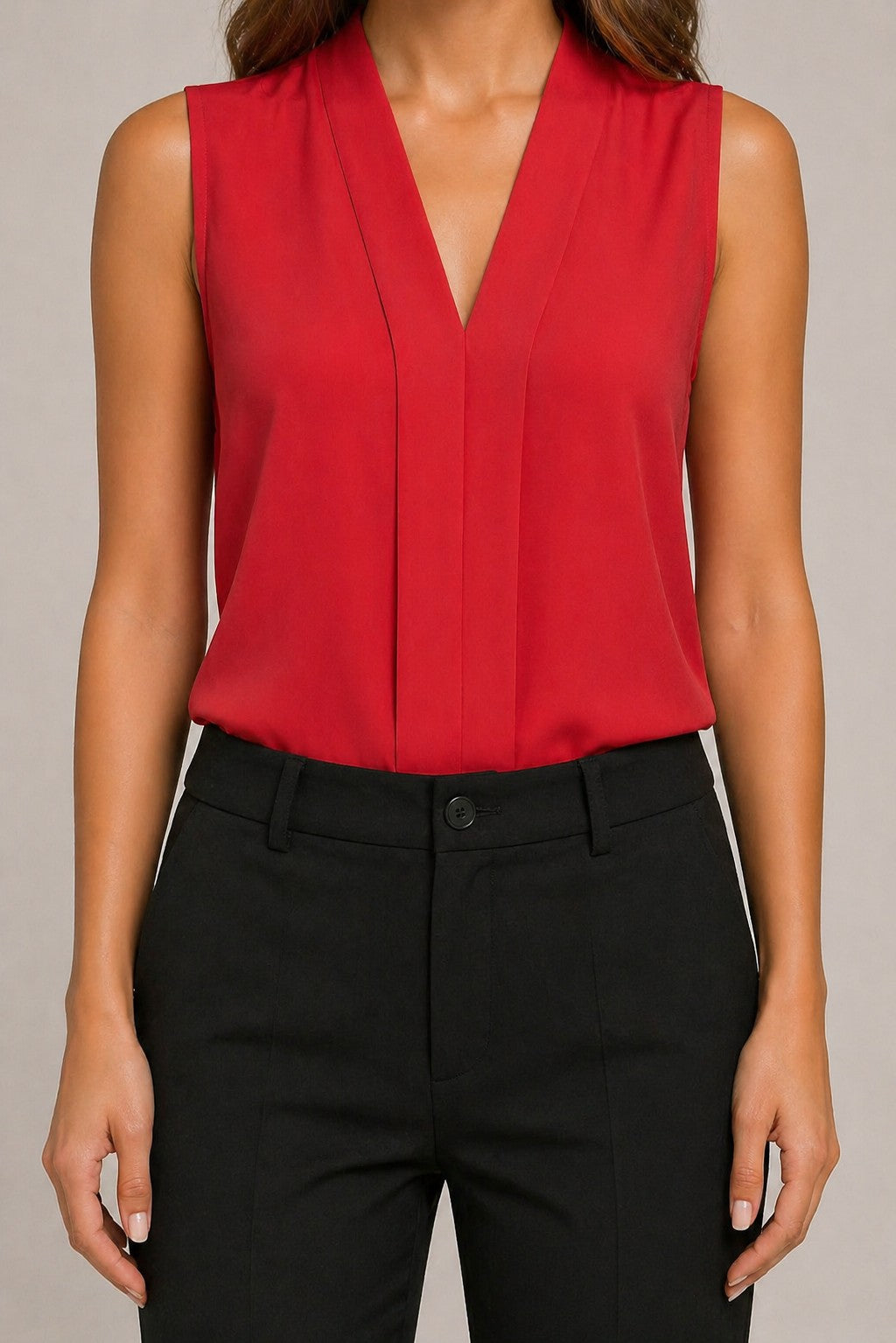 Women’s V-Neck Sleeveless Blouse