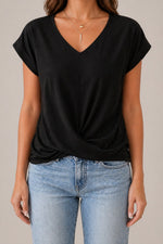 Women’s V-Neck Twist Front Top