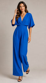 Women's V-Neck Wide Sleeve Jumpsuit