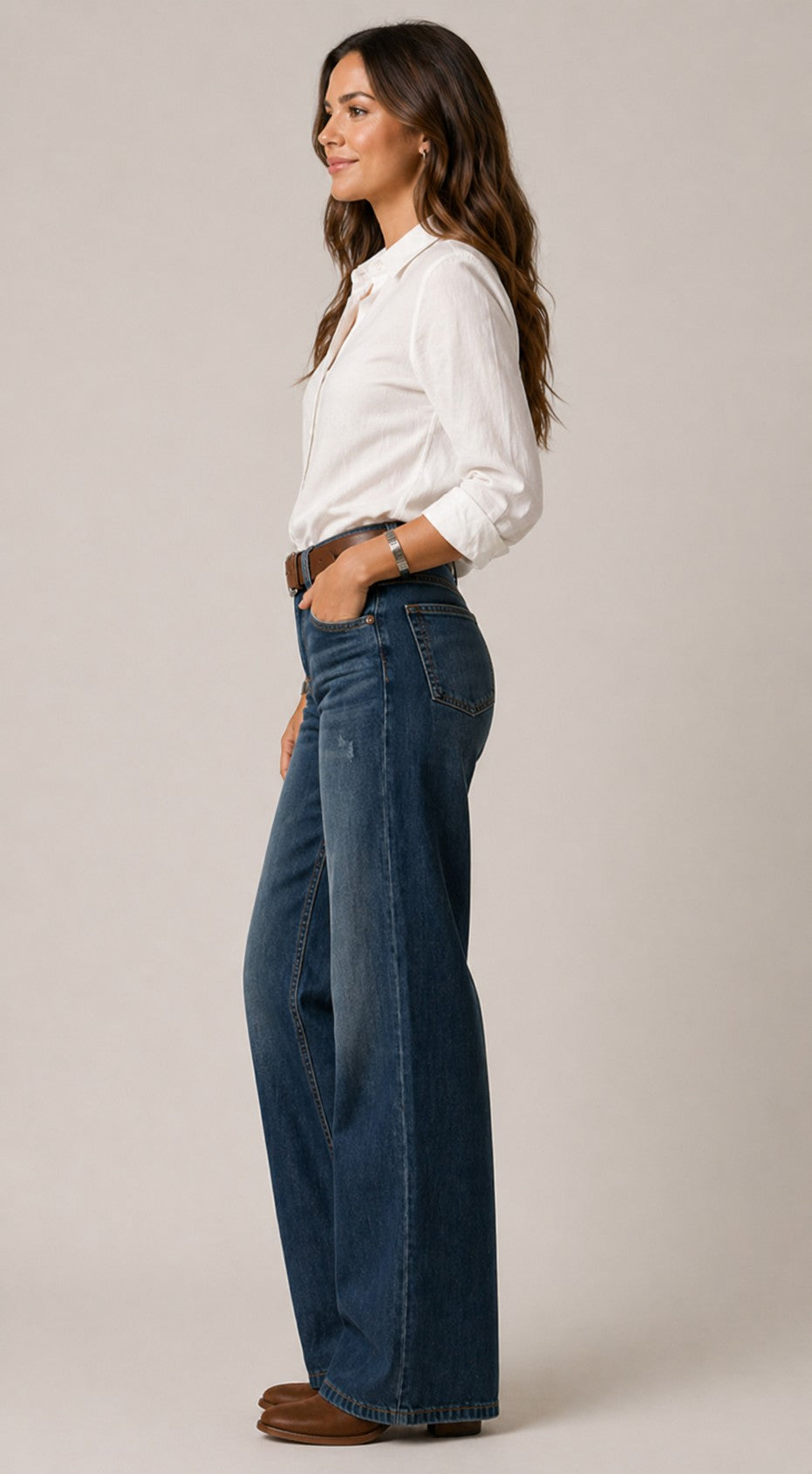 Women’s Wide Leg Denim Pants