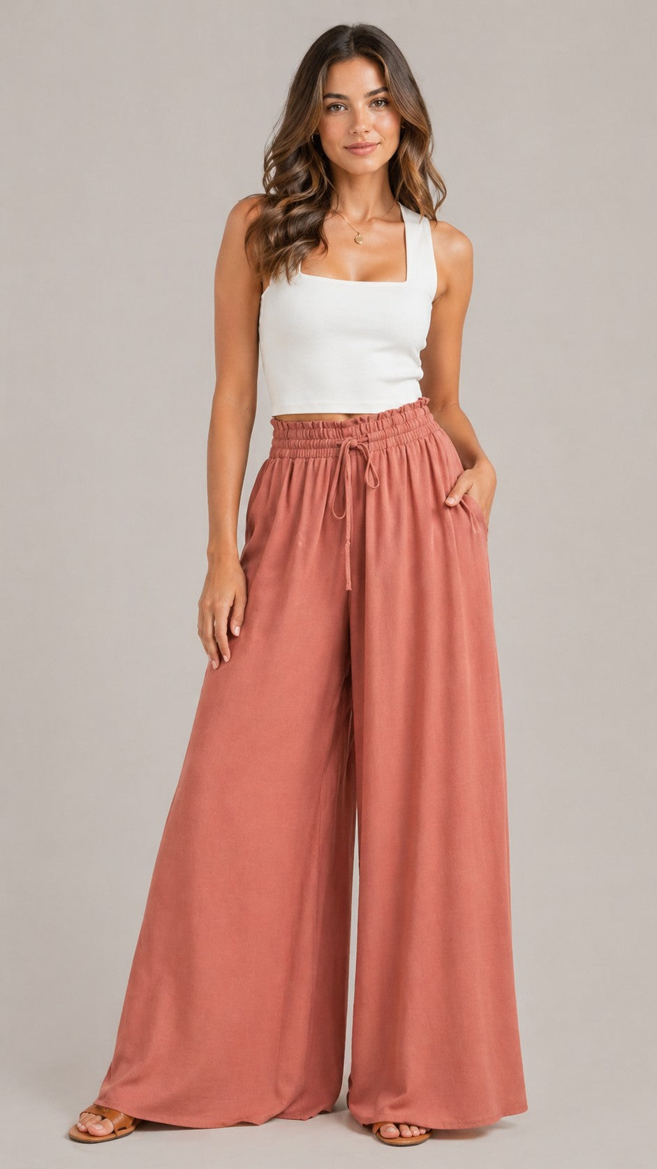 Women’s Wide Leg Drawstring Pants