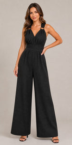 Women’s Wide-Leg Sleeveless Jumpsuit