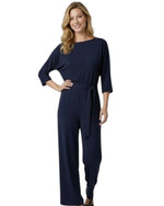 Women's Wide-Leg Tie Belt Jumpsuit