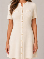 Women's Button-Front Mini Dress