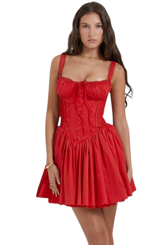 Women's Corset Bodice Mini Dress