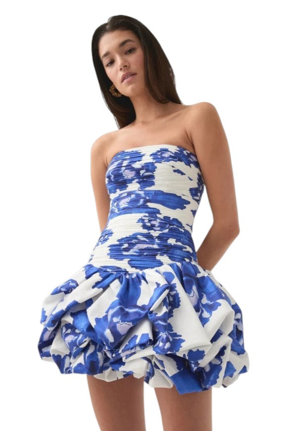 Women's Strapless Bubble Mini Dress
