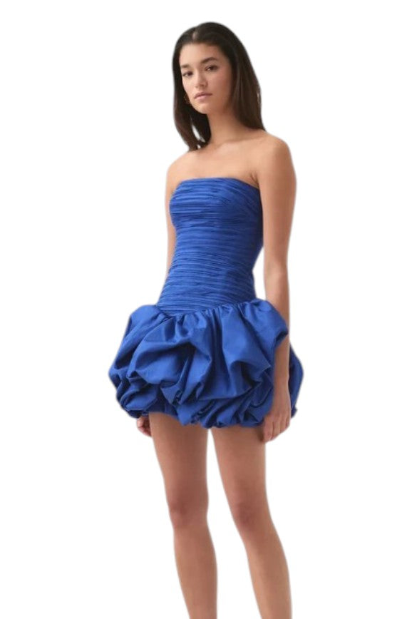 Women's Strapless Bubble Mini Dress
