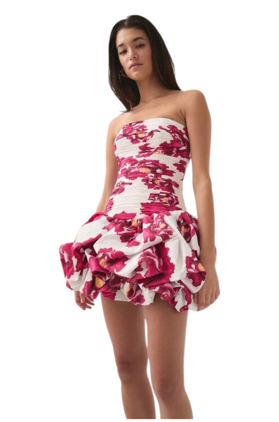 Women's Strapless Bubble Mini Dress